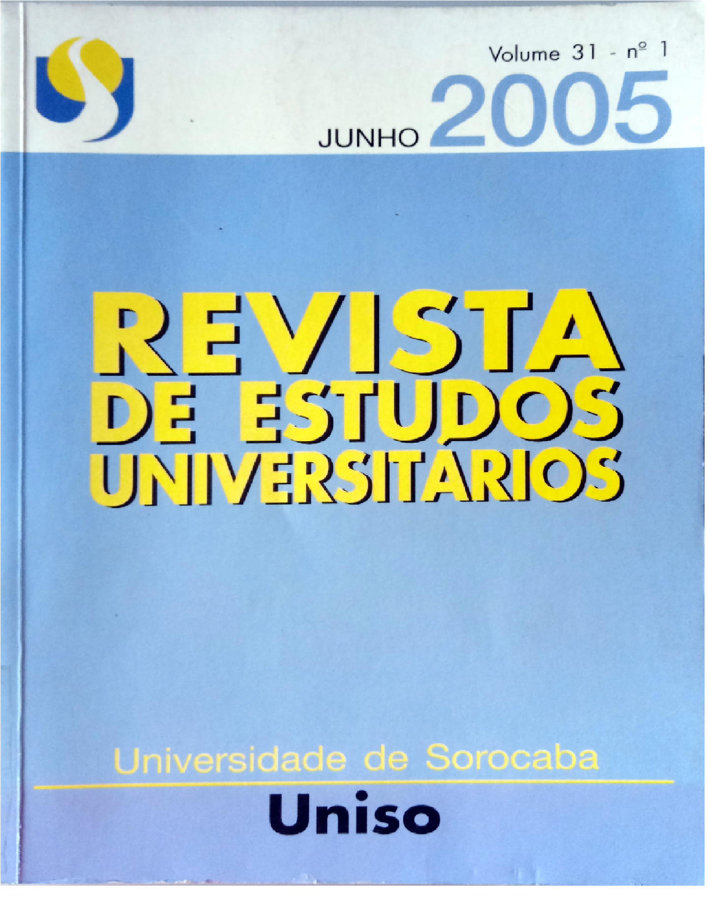 					Visualizar v. 31 n. 1 (2005)
				