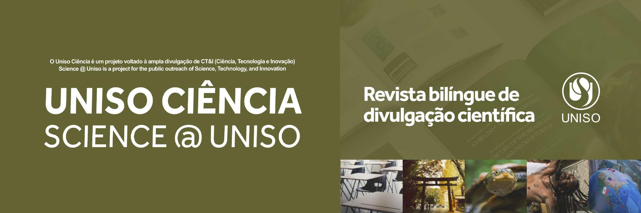 Cabeçalho da Revista Uniso Ciência